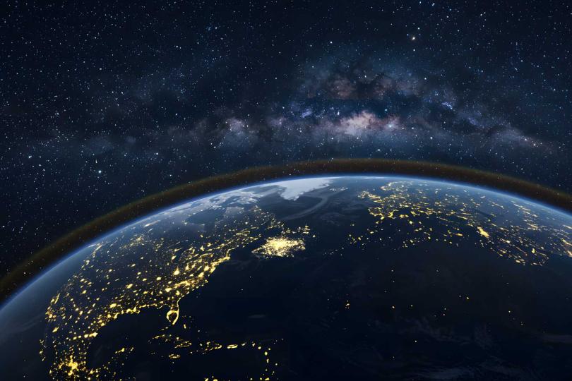 Earth at night