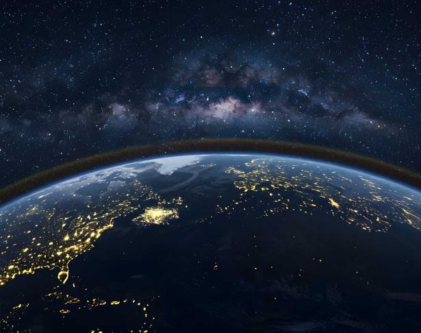 Earth at night