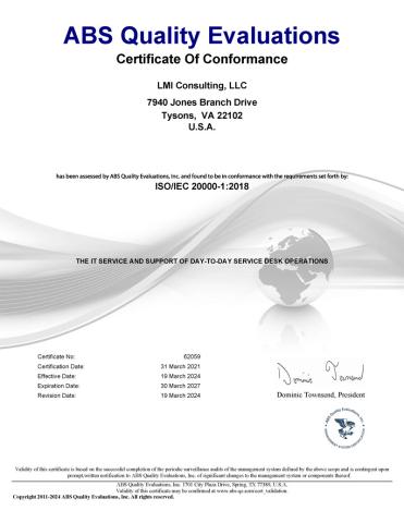 ISO/IEC 20000-1:2018 document cover