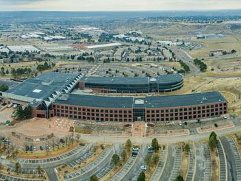 aerial view of LMI's Colorado Springs office