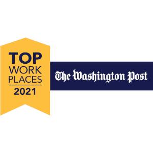 Top Work Places 2021 The Washington Post badge